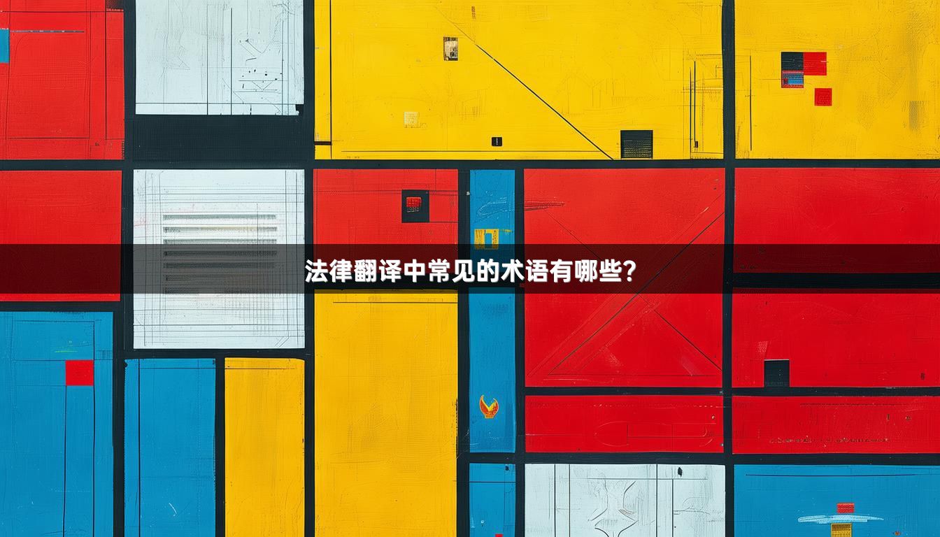 法律翻译中常见的术语有哪些？