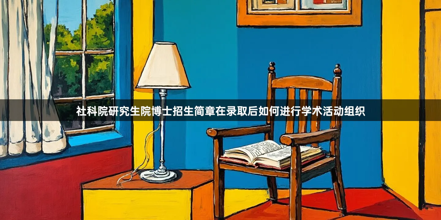 社科院研究生院博士招生简章在录取后如何进行学术活动组织