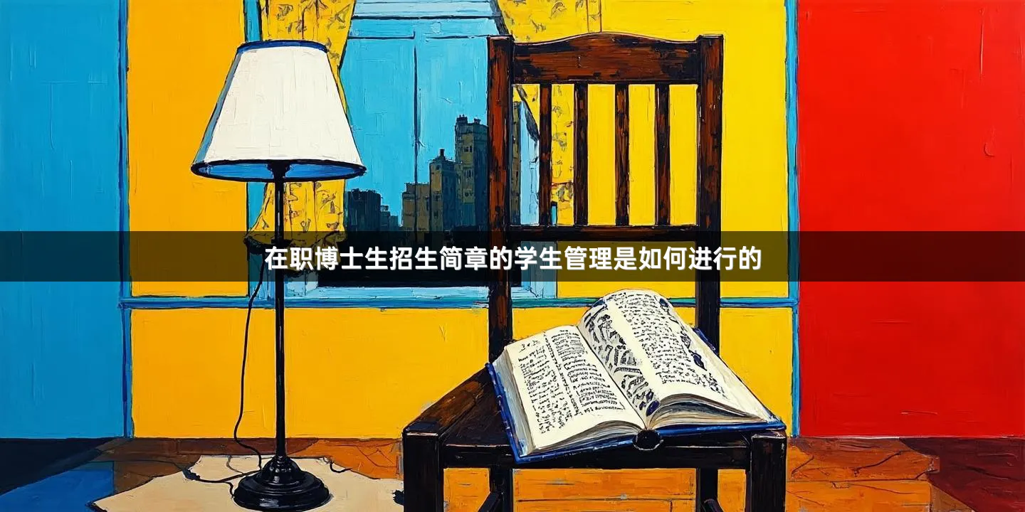 在职博士生招生简章的学生管理是如何进行的