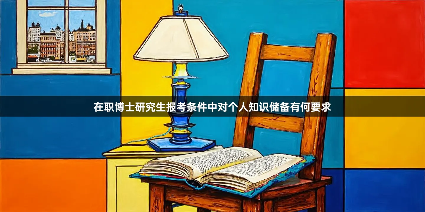 在职博士研究生报考条件中对个人知识储备有何要求
