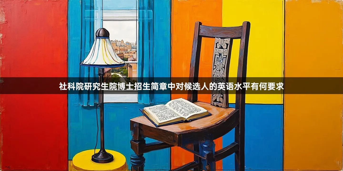 社科院研究生院博士招生简章中对候选人的英语水平有何要求