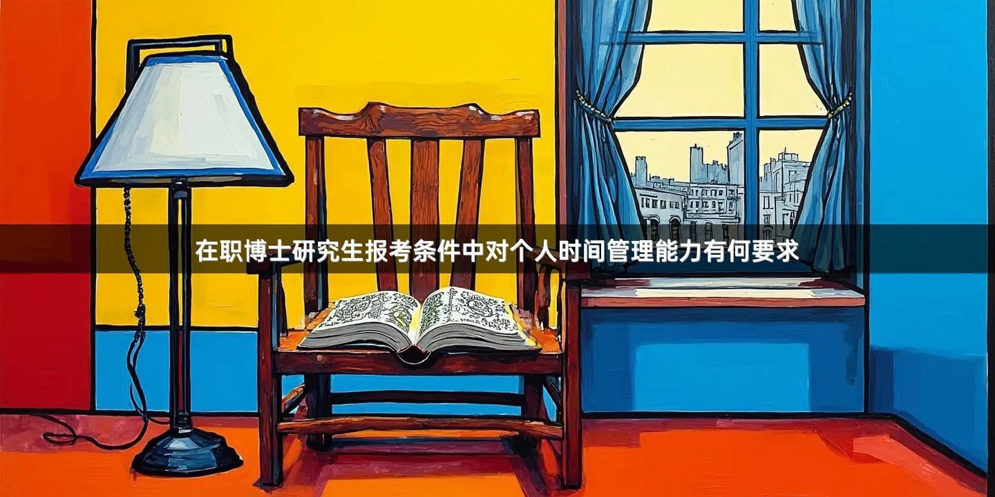 在职博士研究生报考条件中对个人时间管理能力有何要求