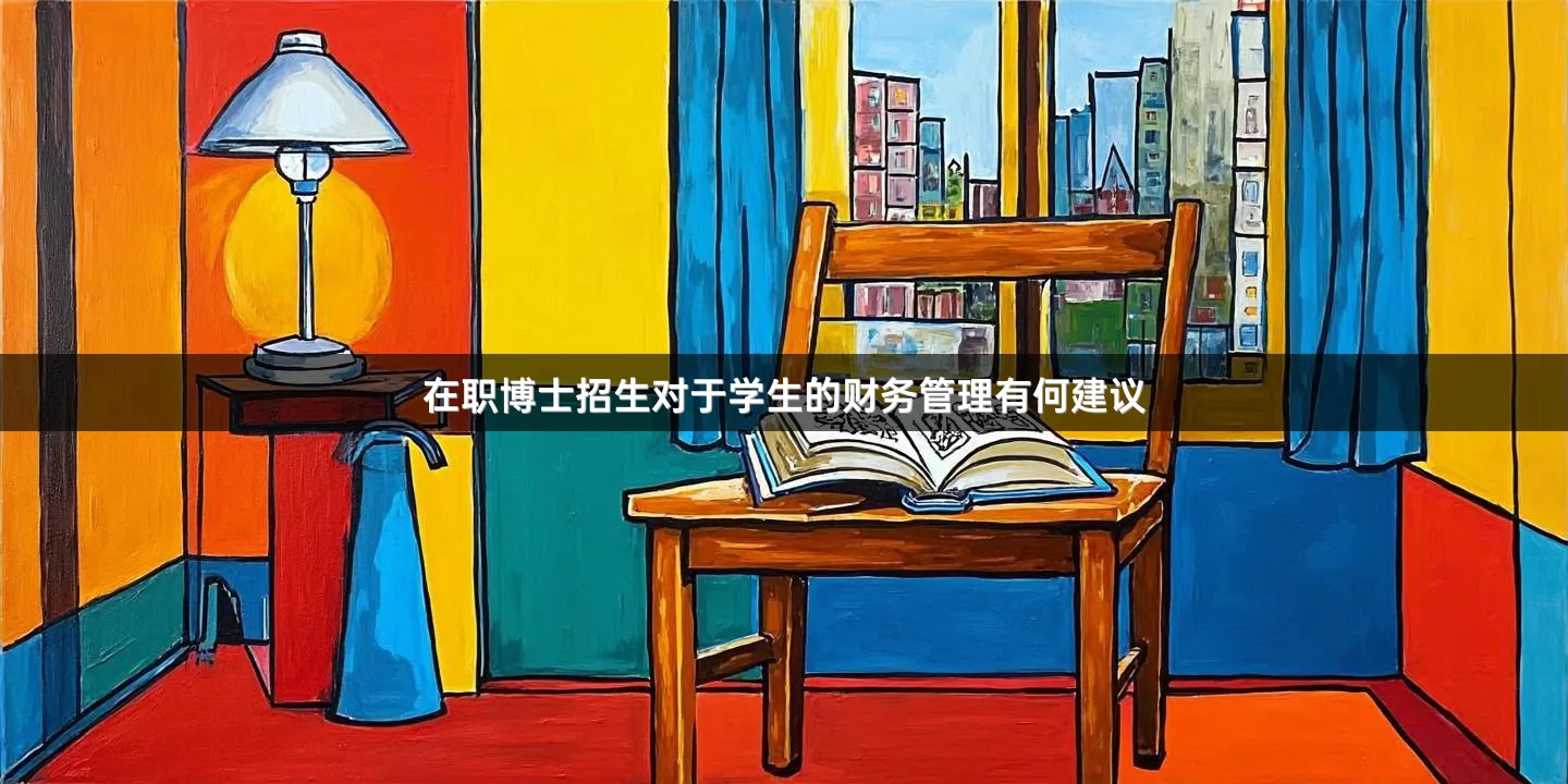 在职博士招生对于学生的财务管理有何建议