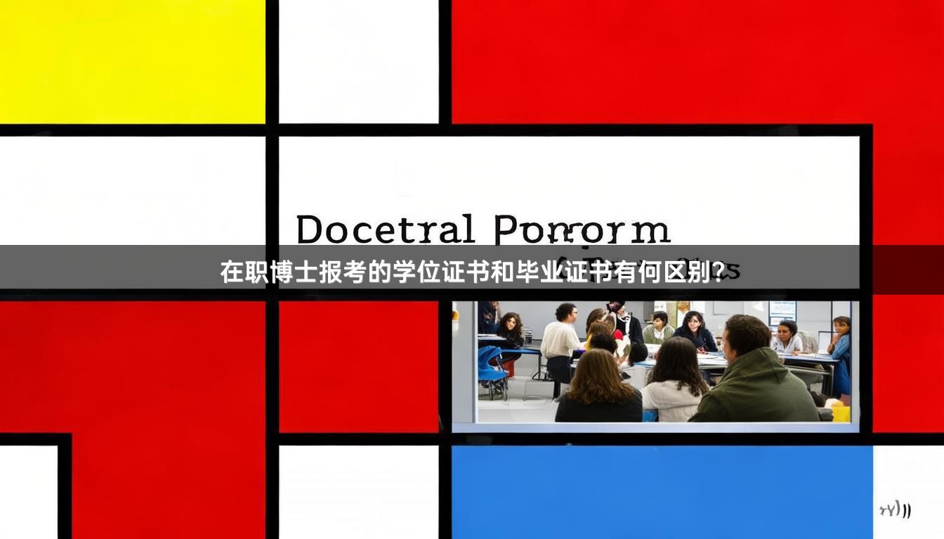 在职博士报考的学位证书和毕业证书有何区别？