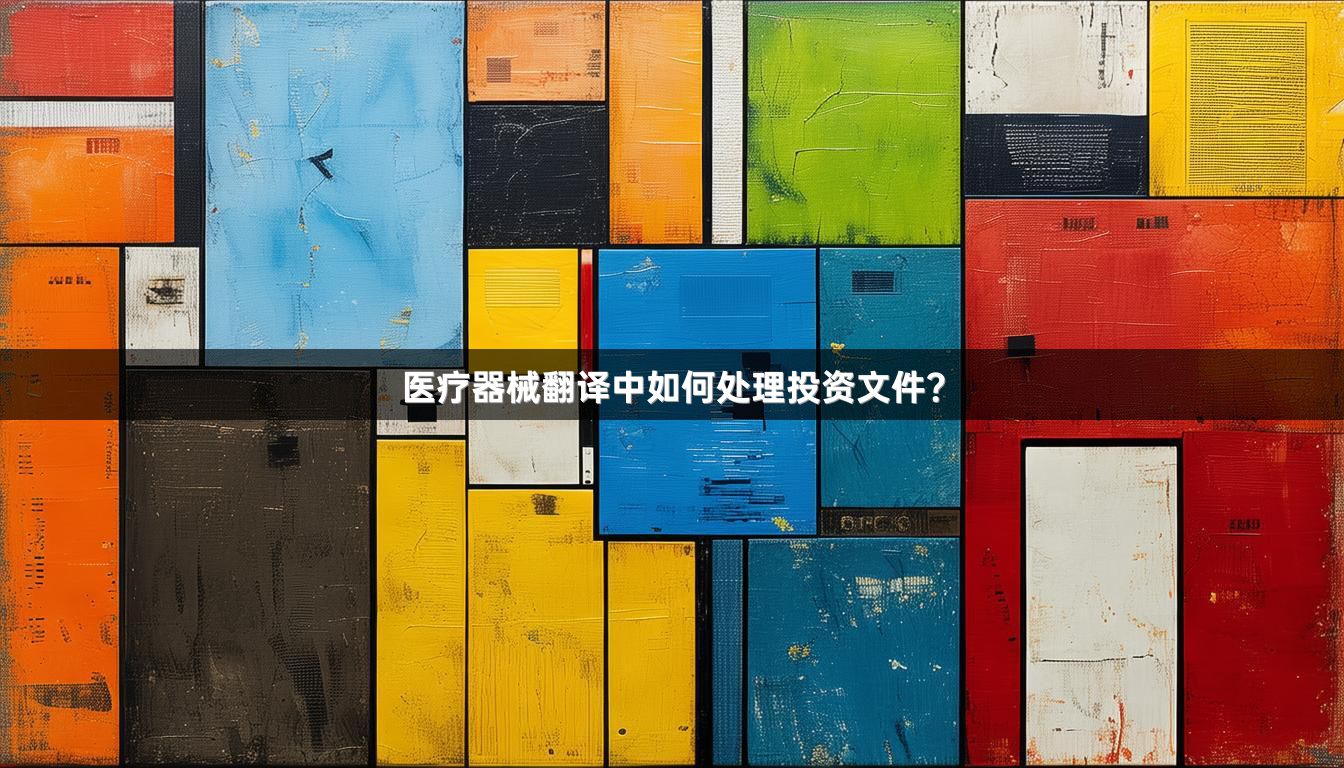 醫(yī)療器械翻譯中如何處理投資文件？