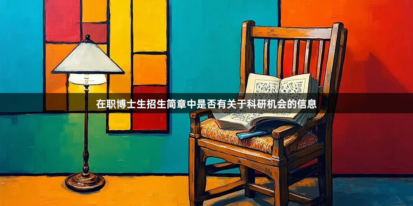 在职博士生招生简章中是否有关于科研机会的信息