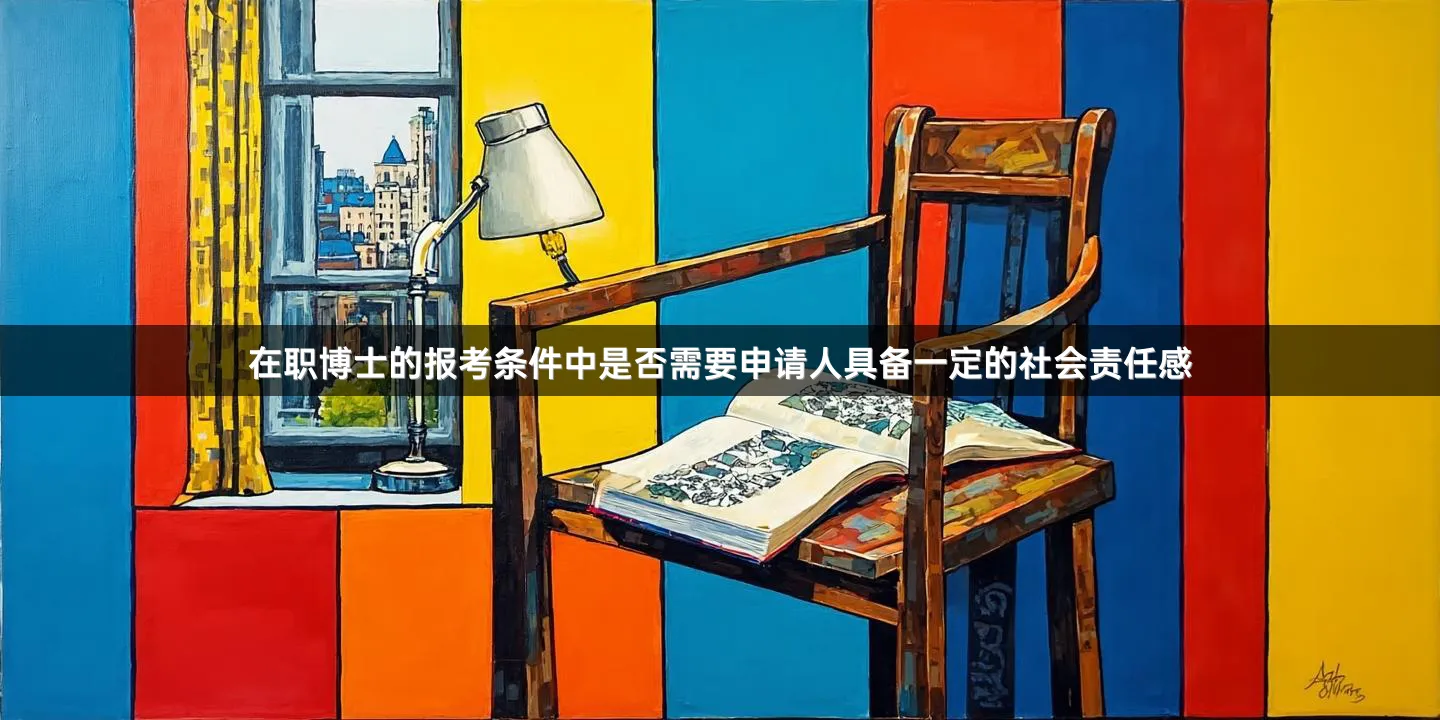 在职博士的报考条件中是否需要申请人具备一定的社会责任感