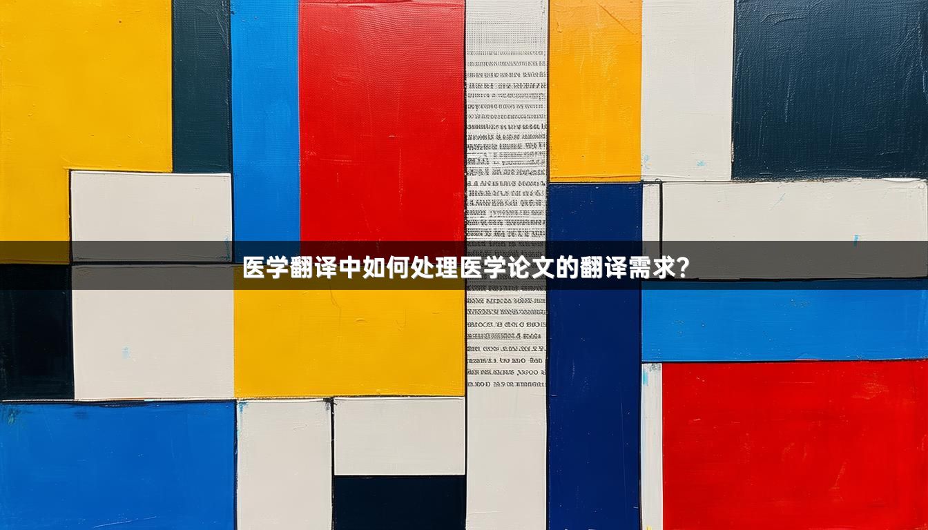 医学翻译中如何处理医学论文的翻译需求？
