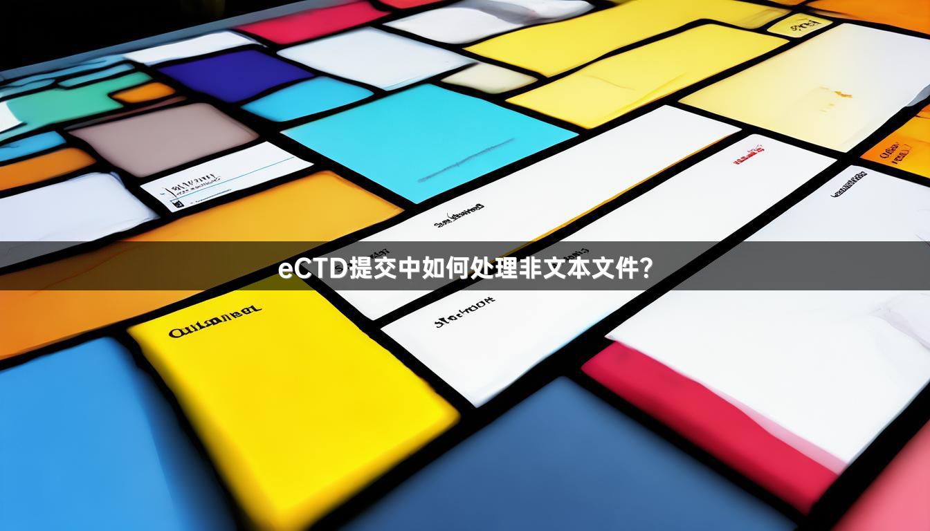 eCTD提交中如何处理非文本文件？