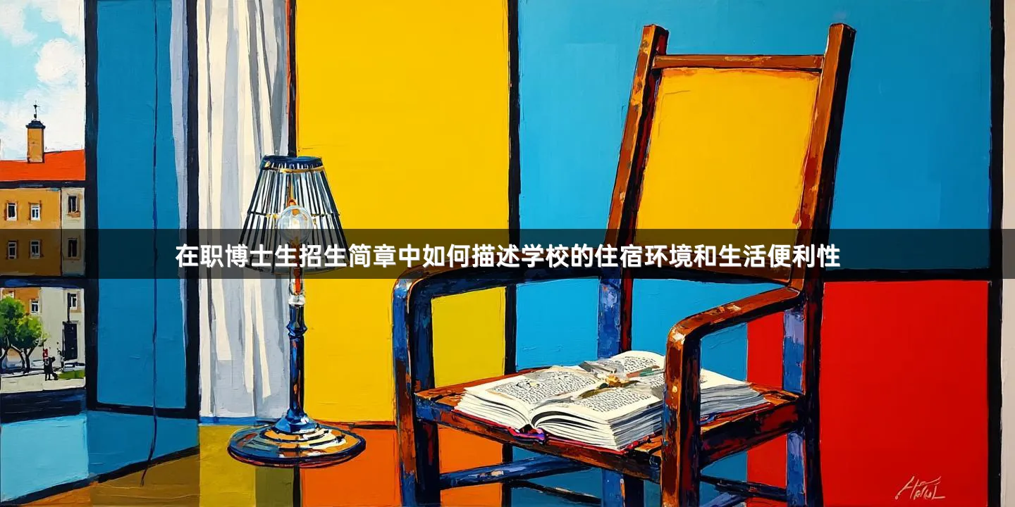 在职博士生招生简章中如何描述学校的住宿环境和生活便利性