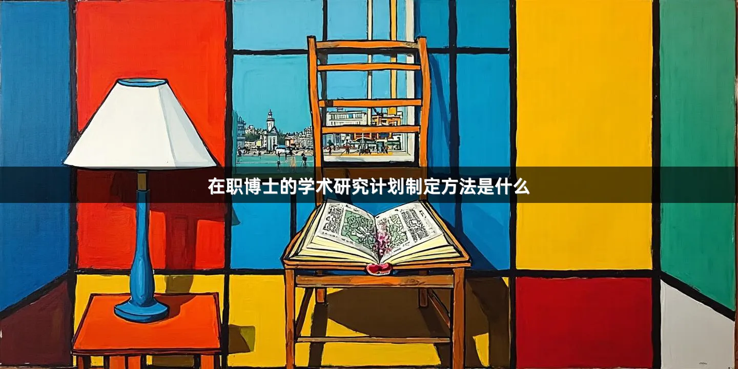 在职博士的学术研究计划制定方法是什么