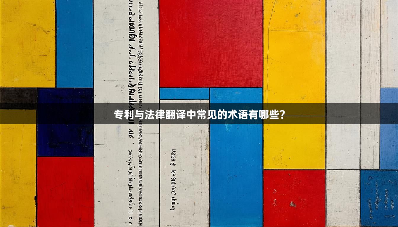 专利与法律翻译中常见的术语有哪些？