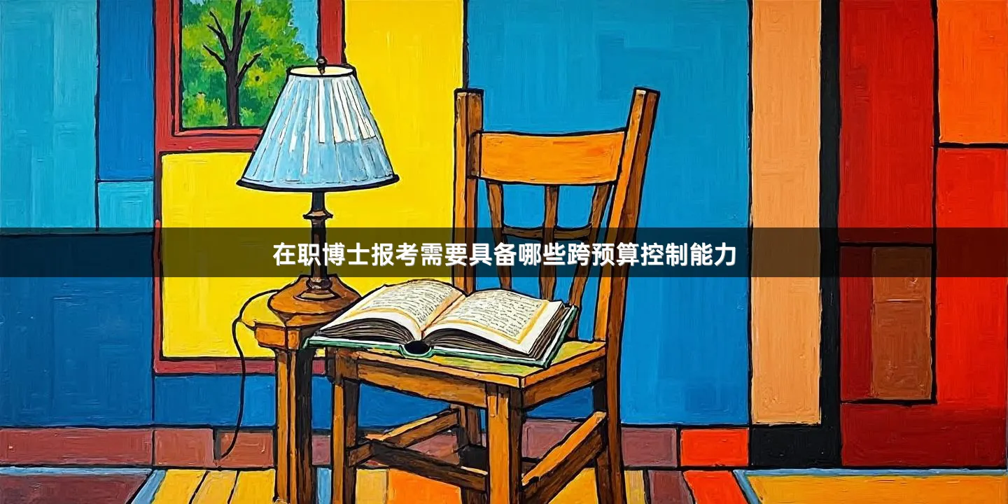 在职博士报考需要具备哪些跨预算控制能力