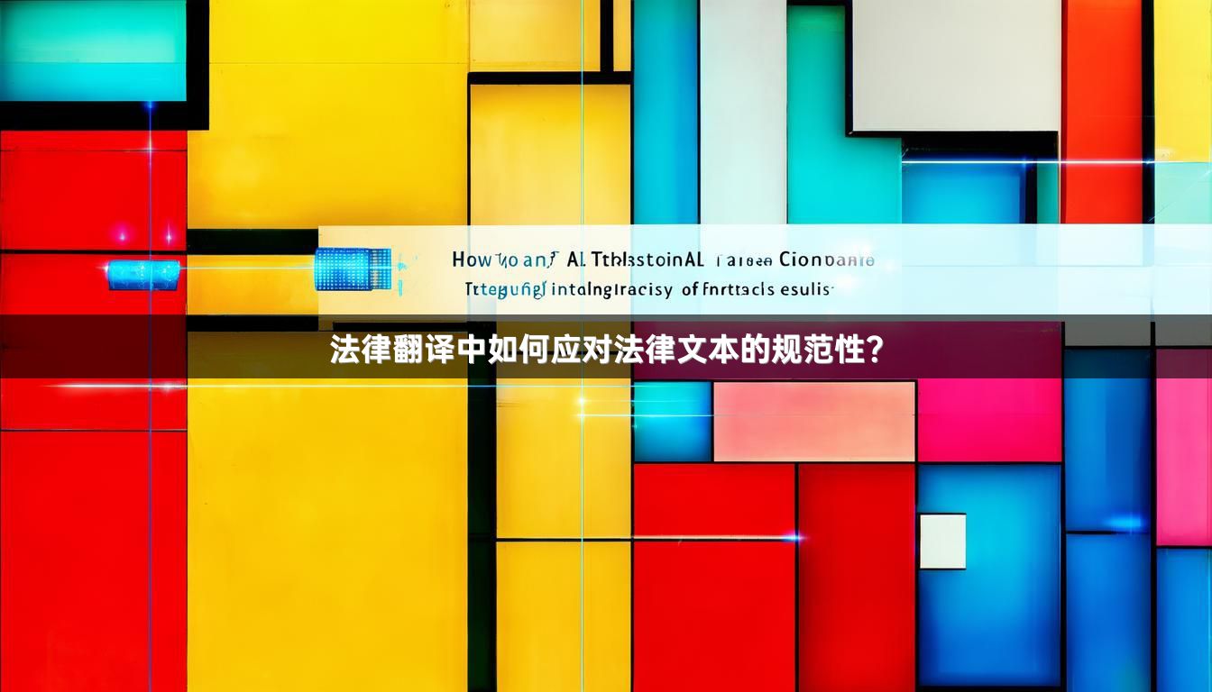 法律翻译中如何应对法律文本的规范性？