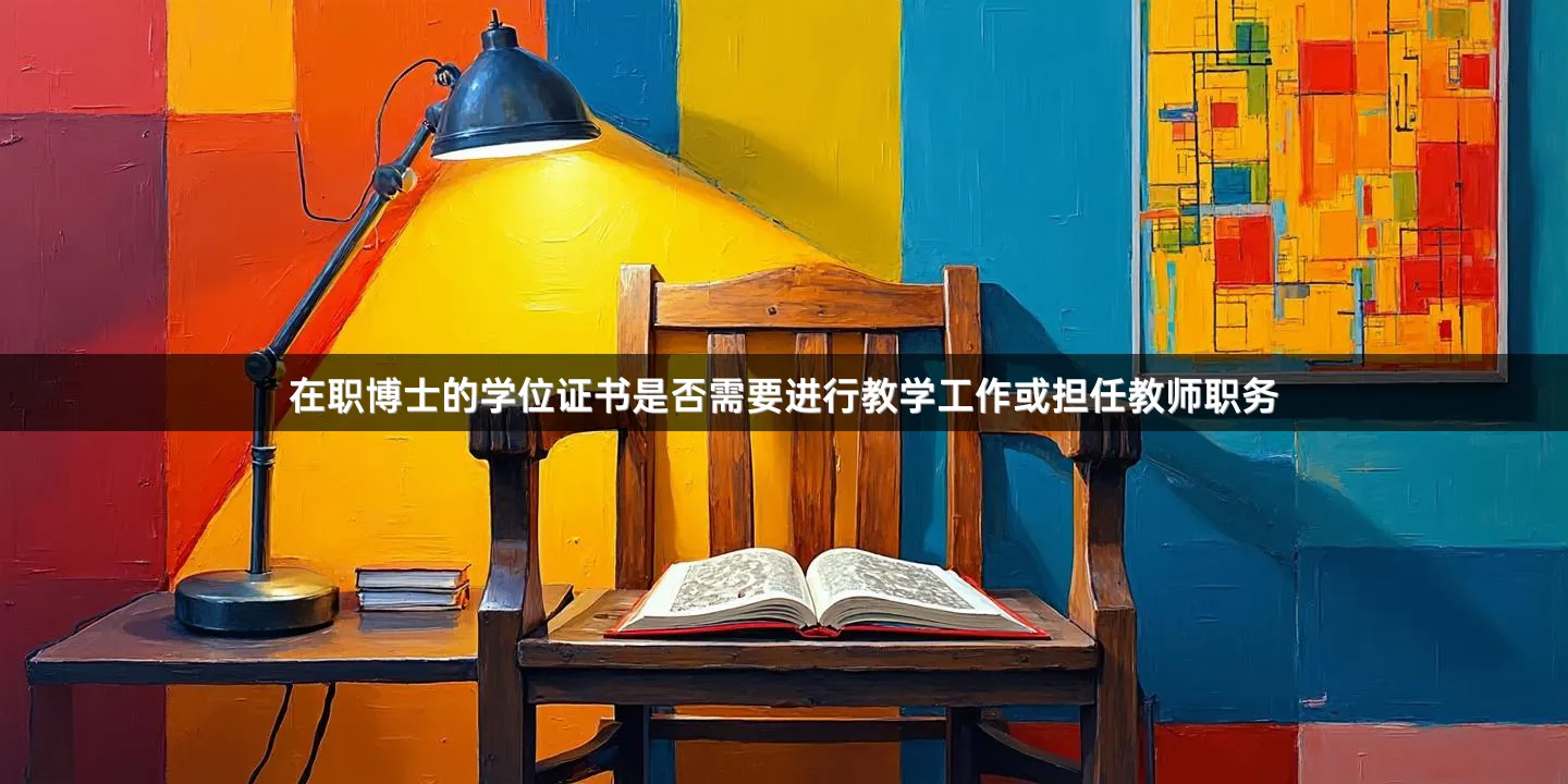 在职博士的学位证书是否需要进行教学工作或担任教师职务