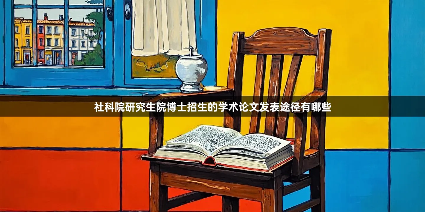社科院研究生院博士招生的学术论文发表途径有哪些