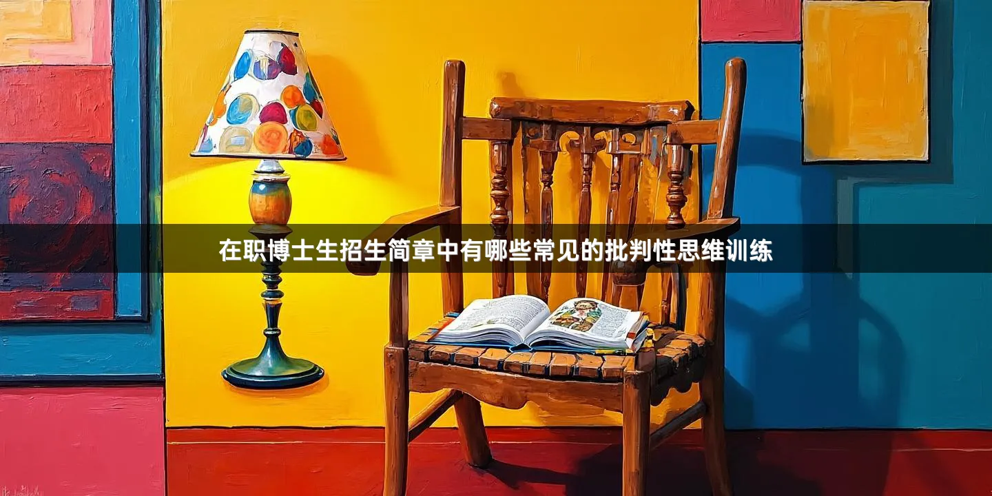 在职博士生招生简章中有哪些常见的批判性思维训练