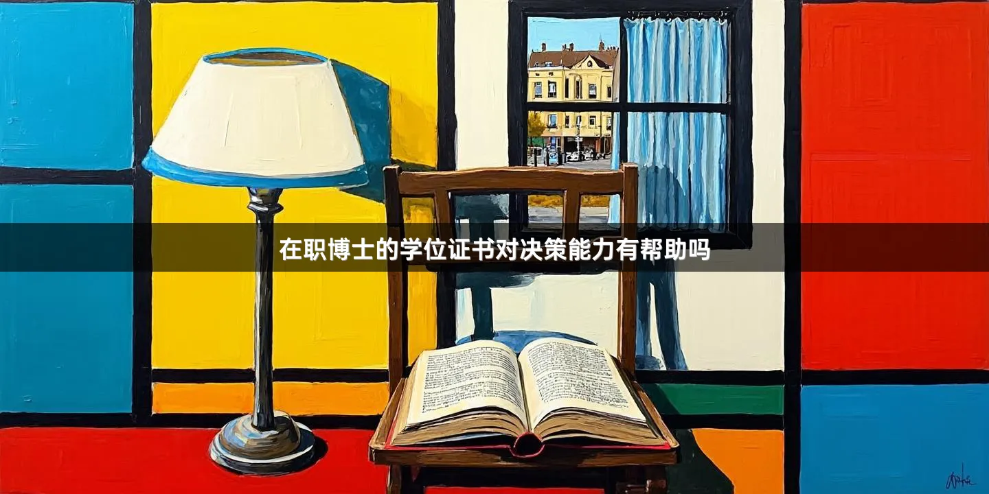在职博士的学位证书对决策能力有帮助吗
