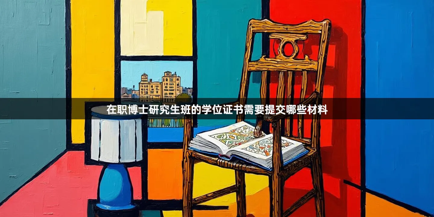 在职博士研究生班的学位证书需要提交哪些材料
