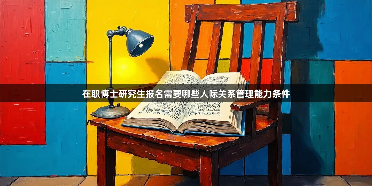 在职博士研究生报名需要哪些人际关系管理能力条件