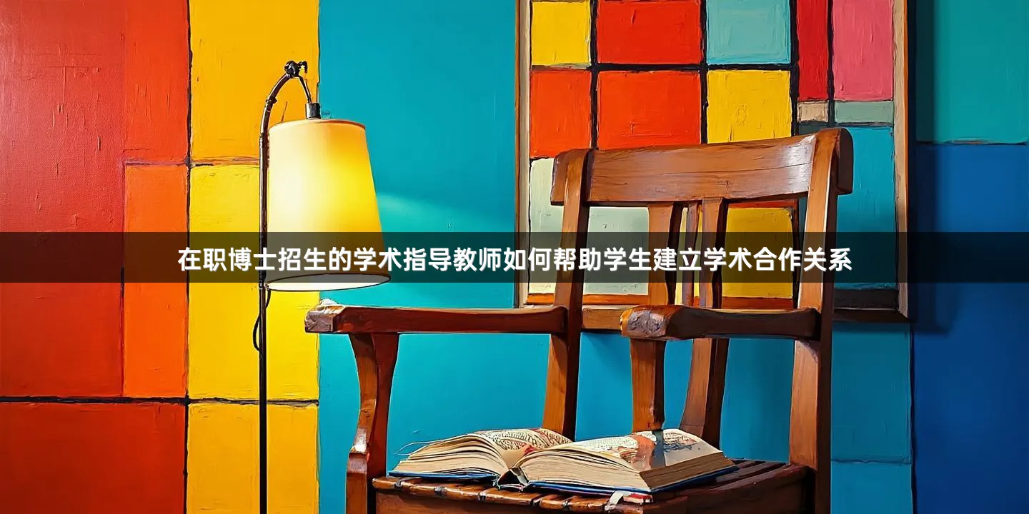 在职博士招生的学术指导教师如何帮助学生建立学术合作关系