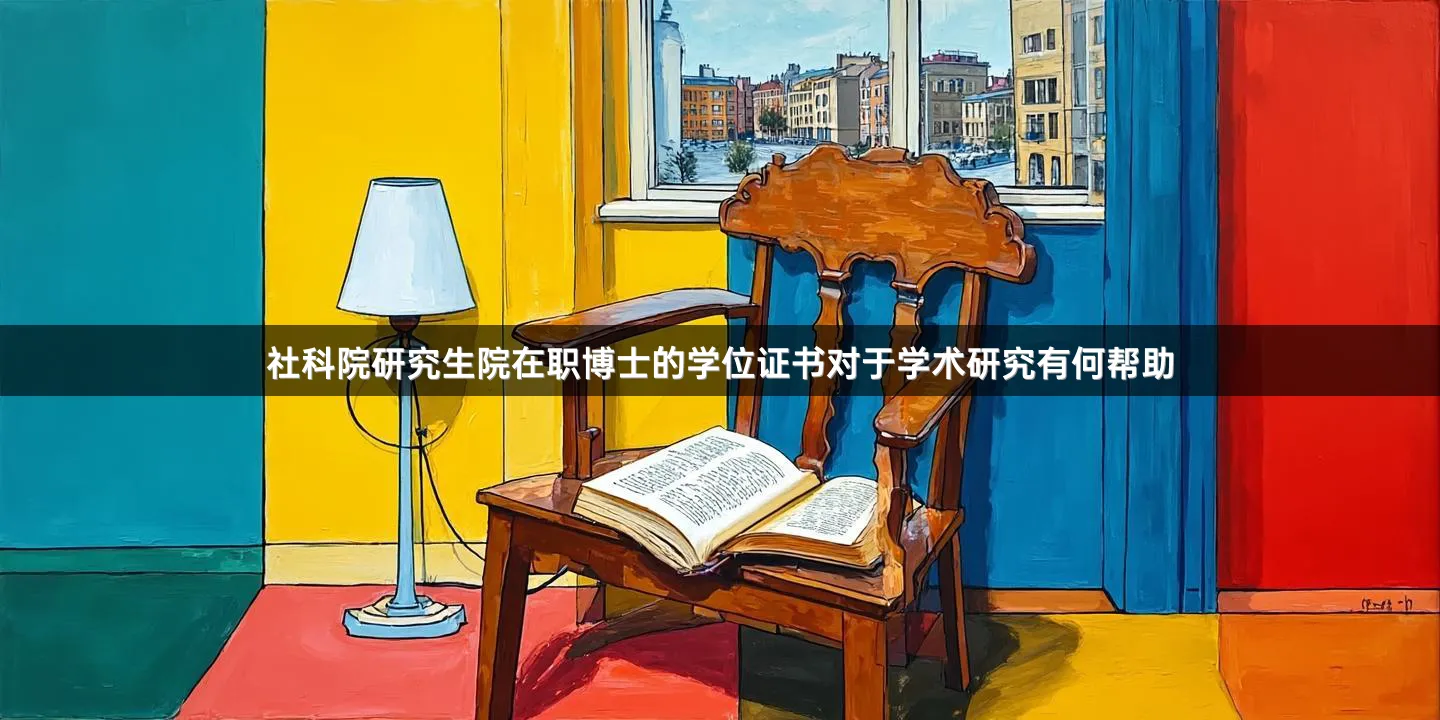 社科院研究生院在职博士的学位证书对于学术研究有何帮助