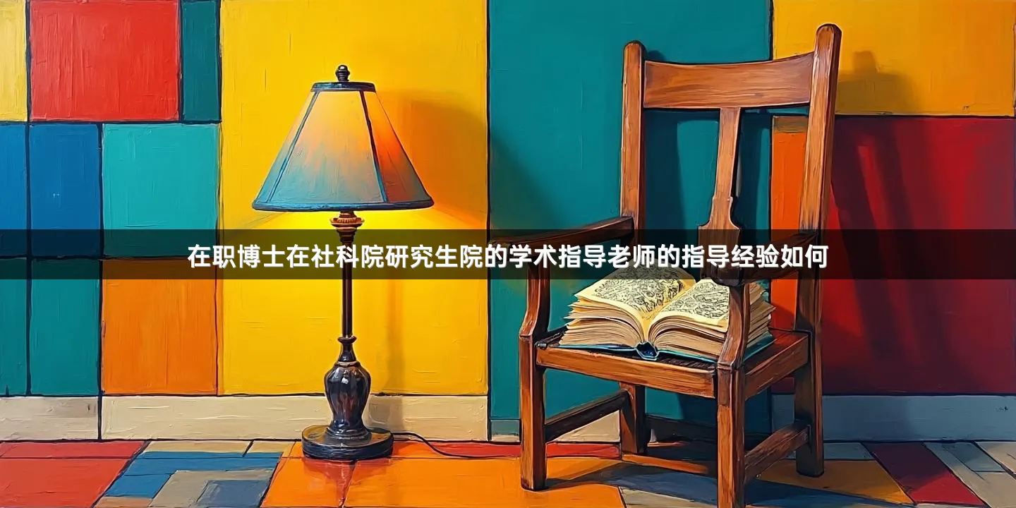 在职博士在社科院研究生院的学术指导老师的指导经验如何