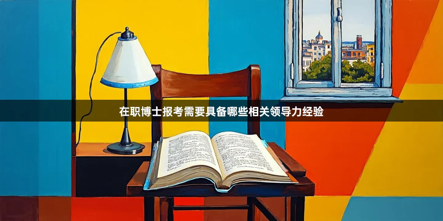 在职博士报考需要具备哪些相关领导力经验