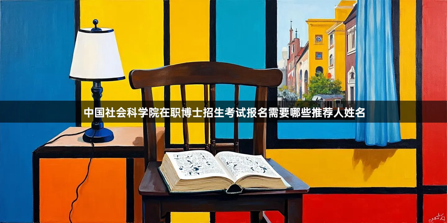 中国社会科学院在职博士招生考试报名需要哪些推荐人姓名