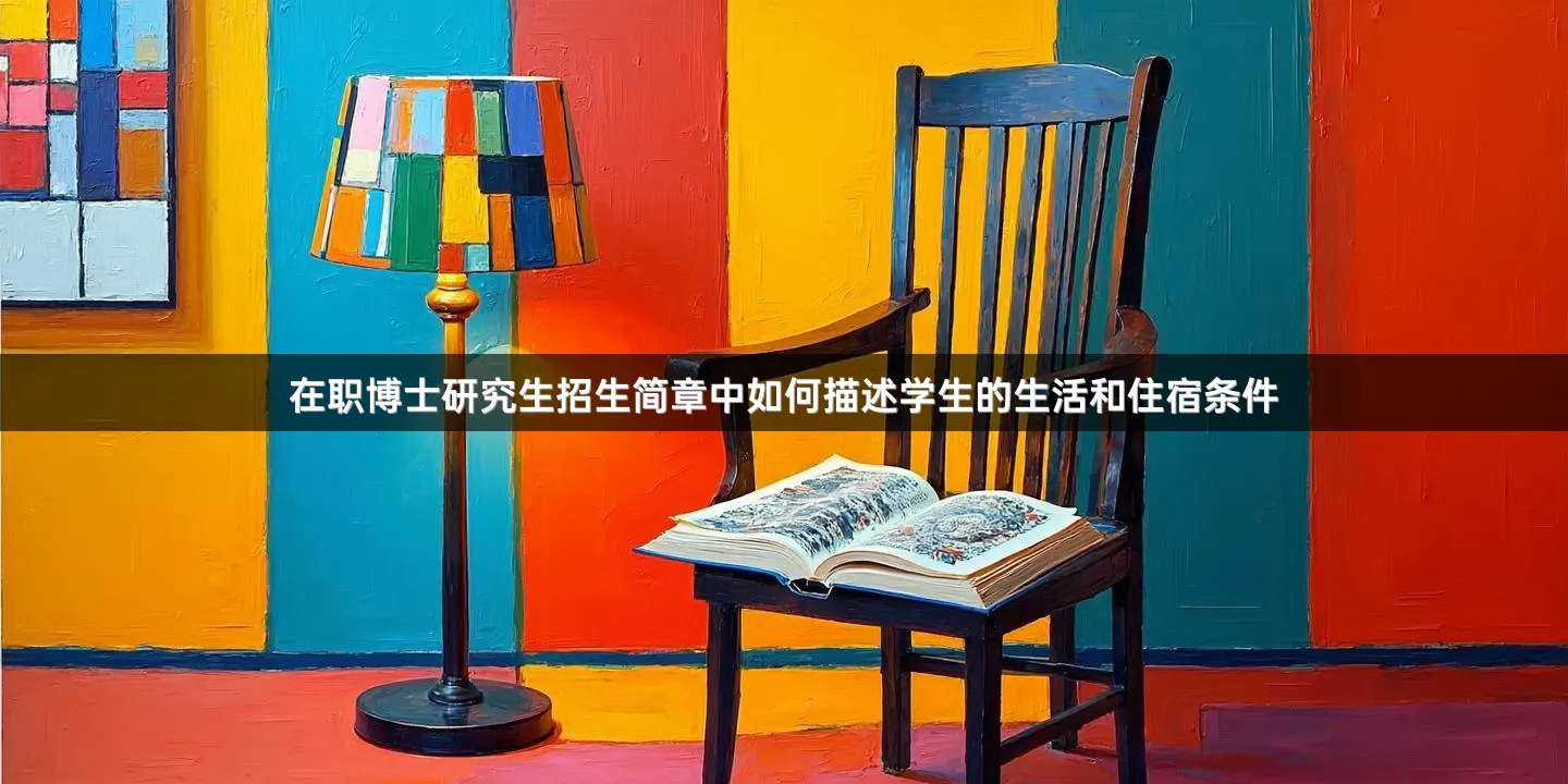在职博士研究生招生简章中如何描述学生的生活和住宿条件