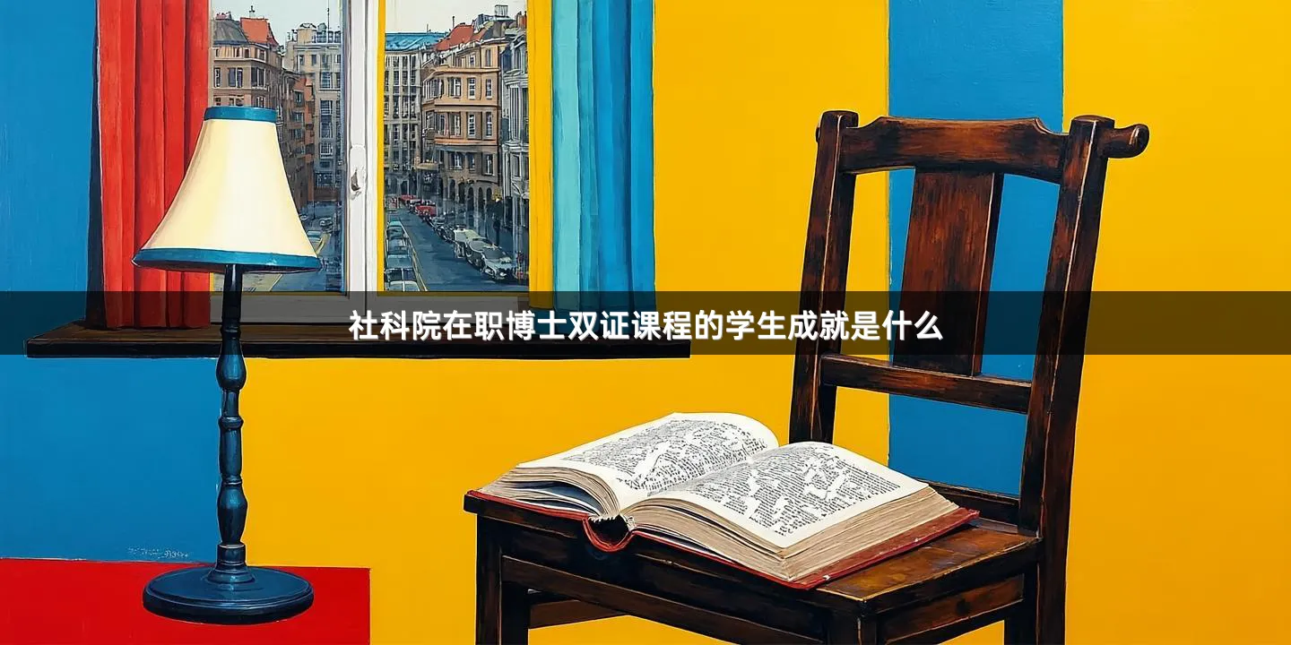 社科院在职博士双证课程的学生成就是什么