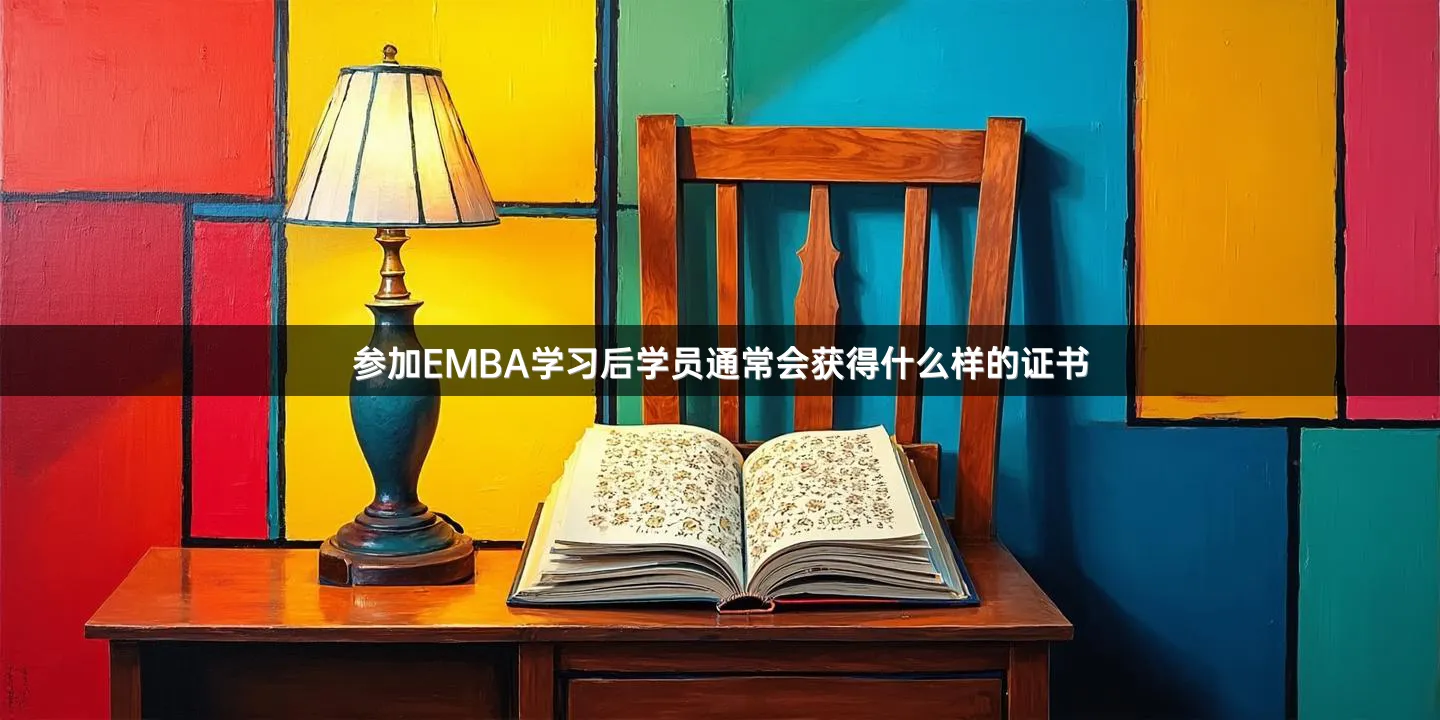 参加EMBA学习后学员通常会获得什么样的证书