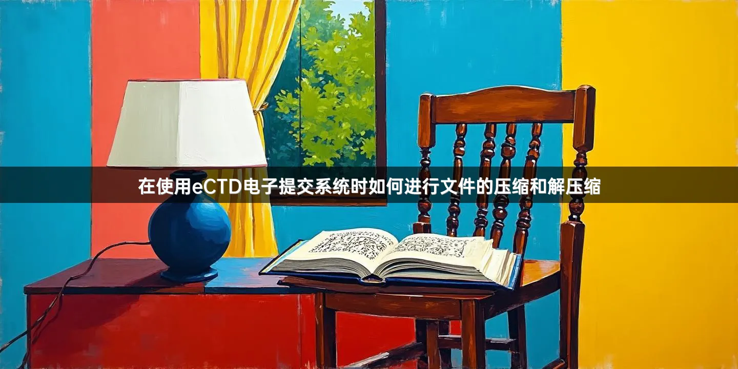 在使用eCTD电子提交系统时如何进行文件的压缩和解压缩