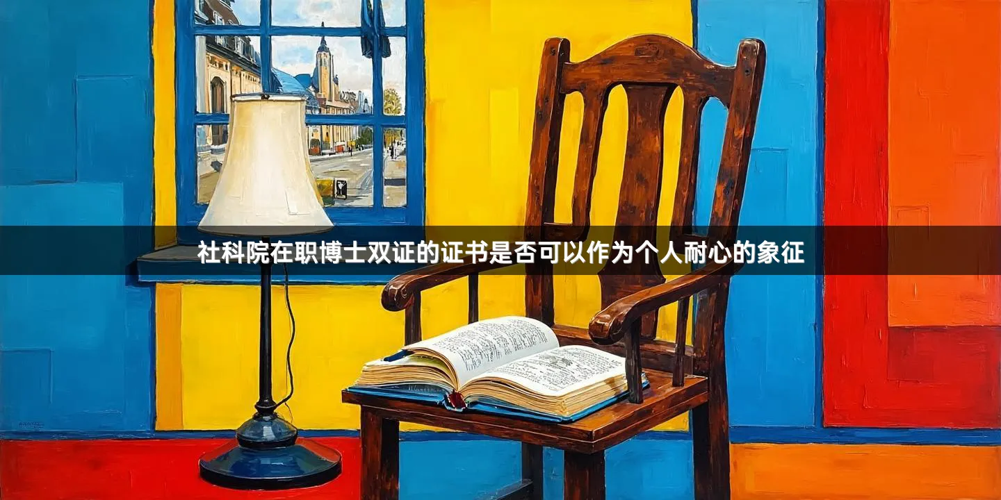 社科院在职博士双证的证书是否可以作为个人耐心的象征