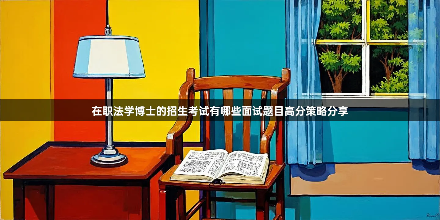 在职法学博士的招生考试有哪些面试题目高分策略分享