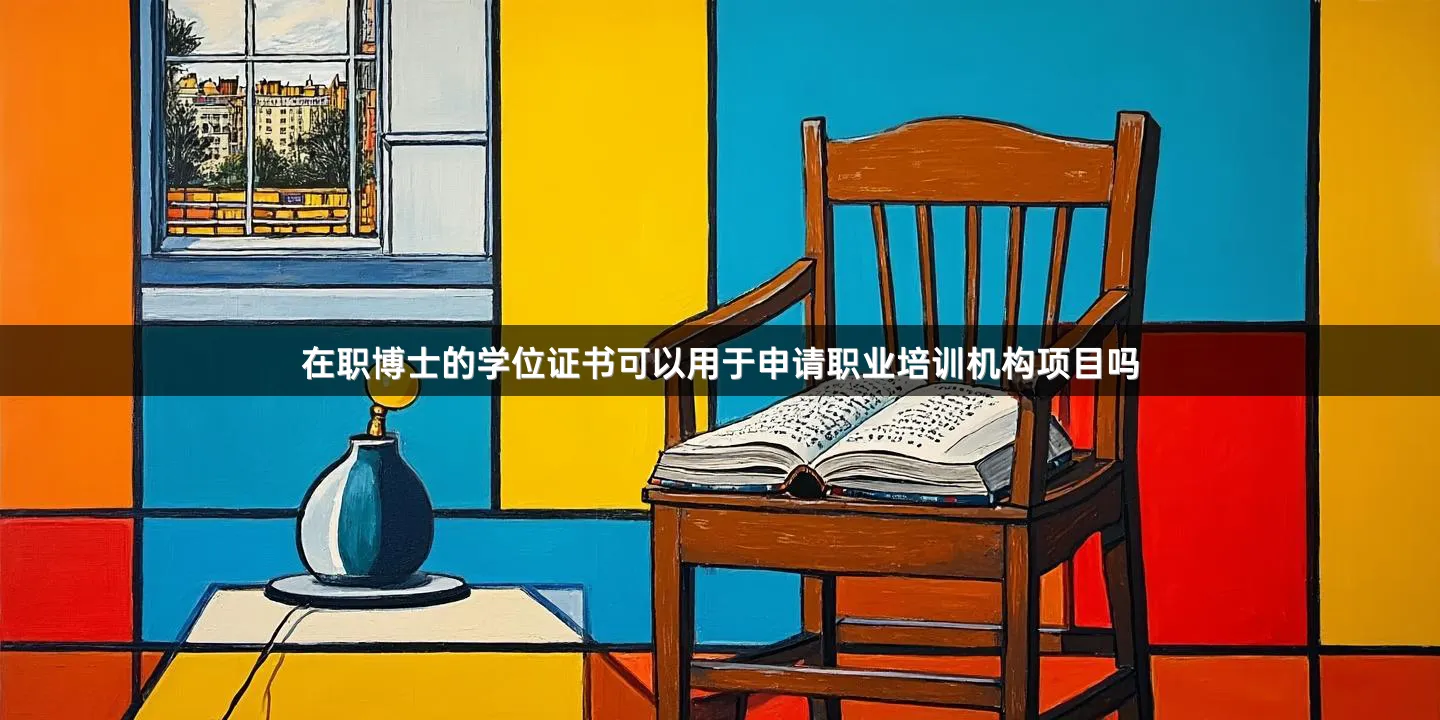 在职博士的学位证书可以用于申请职业培训机构项目吗