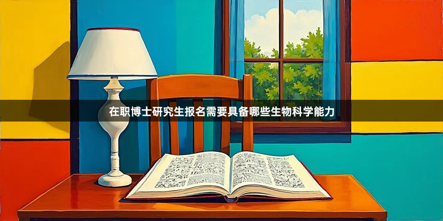 在职博士研究生报名需要具备哪些生物科学能力
