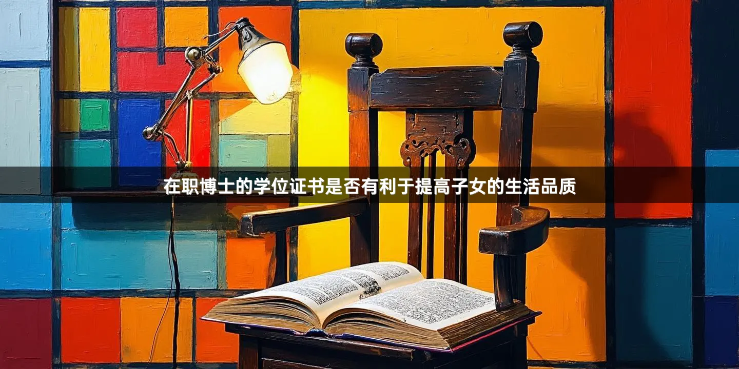 在职博士的学位证书是否有利于提高子女的生活品质