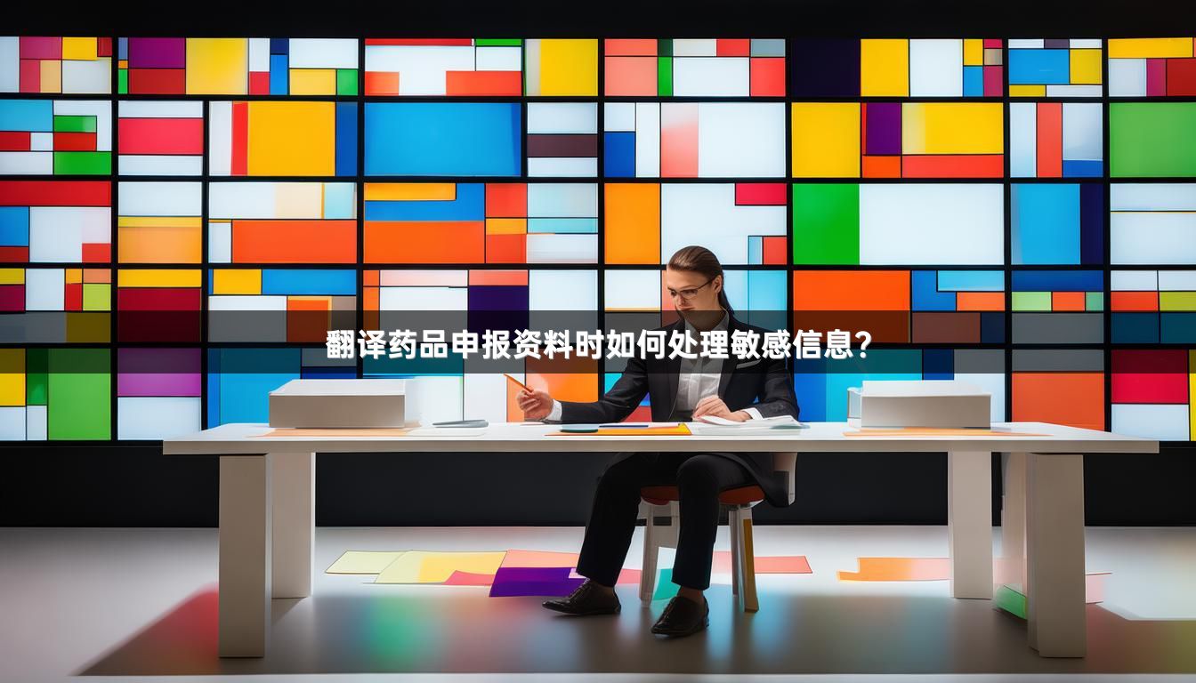 翻译药品申报资料时如何处理敏感信息？