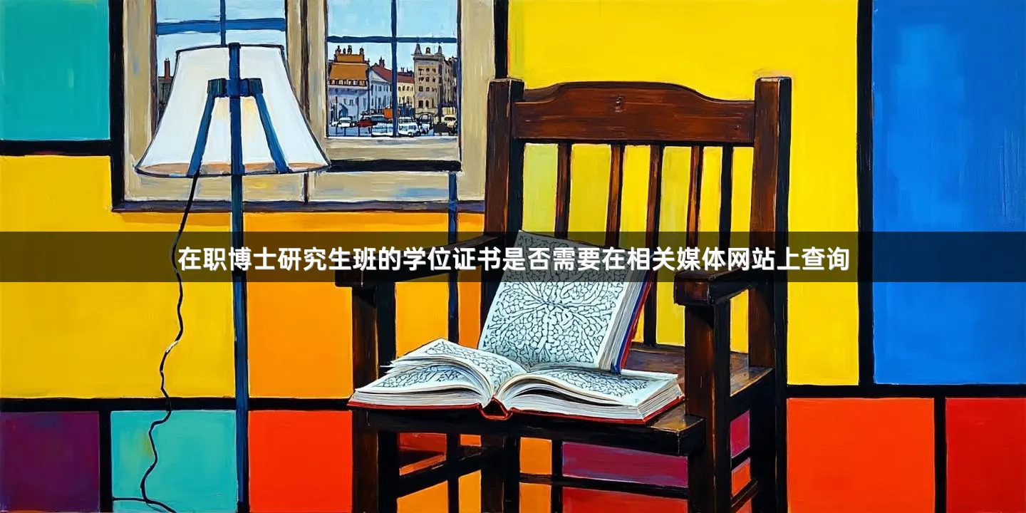 在职博士研究生班的学位证书是否需要在相关媒体网站上查询