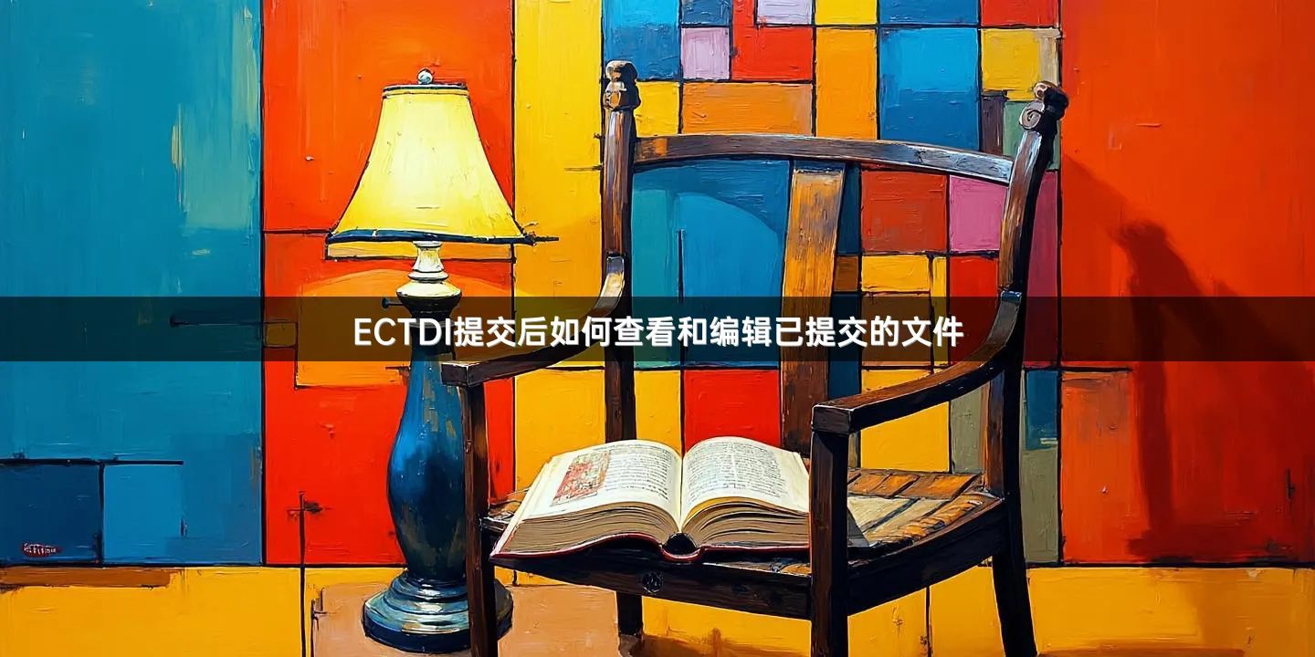 ECTDI提交后如何查看和編輯已提交的文件