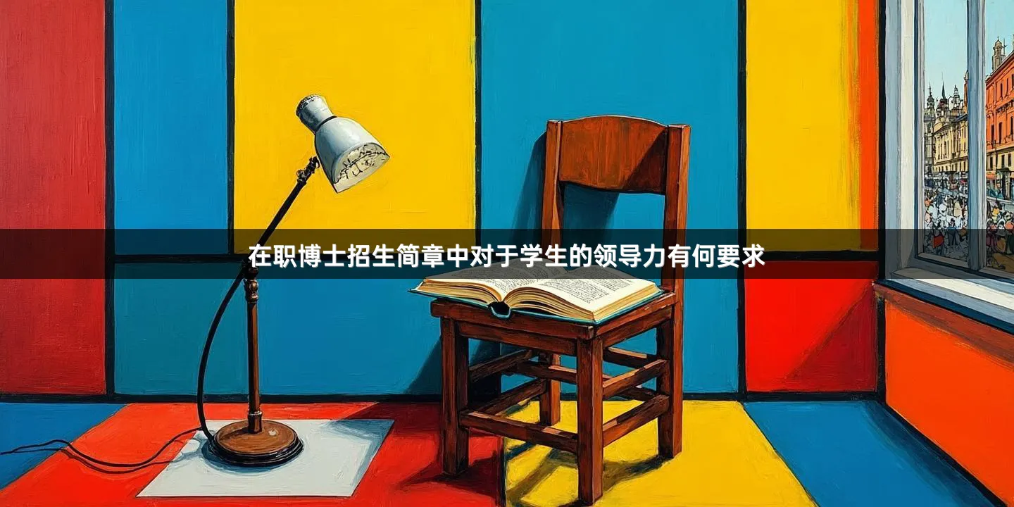 在职博士招生简章中对于学生的领导力有何要求