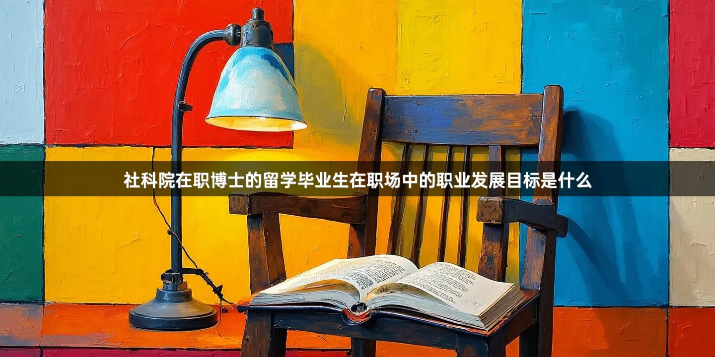 社科院在职博士的留学毕业生在职场中的职业发展目标是什么