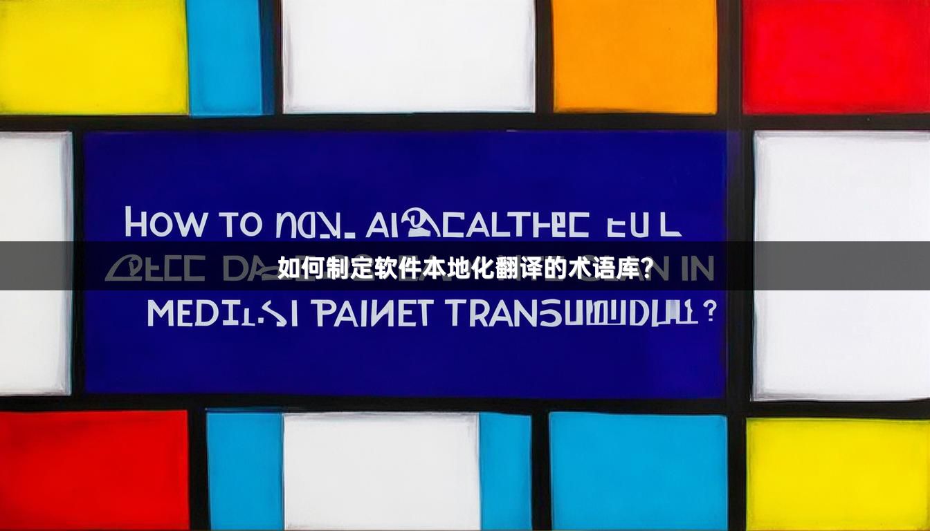 如何制定软件本地化翻译的术语库？