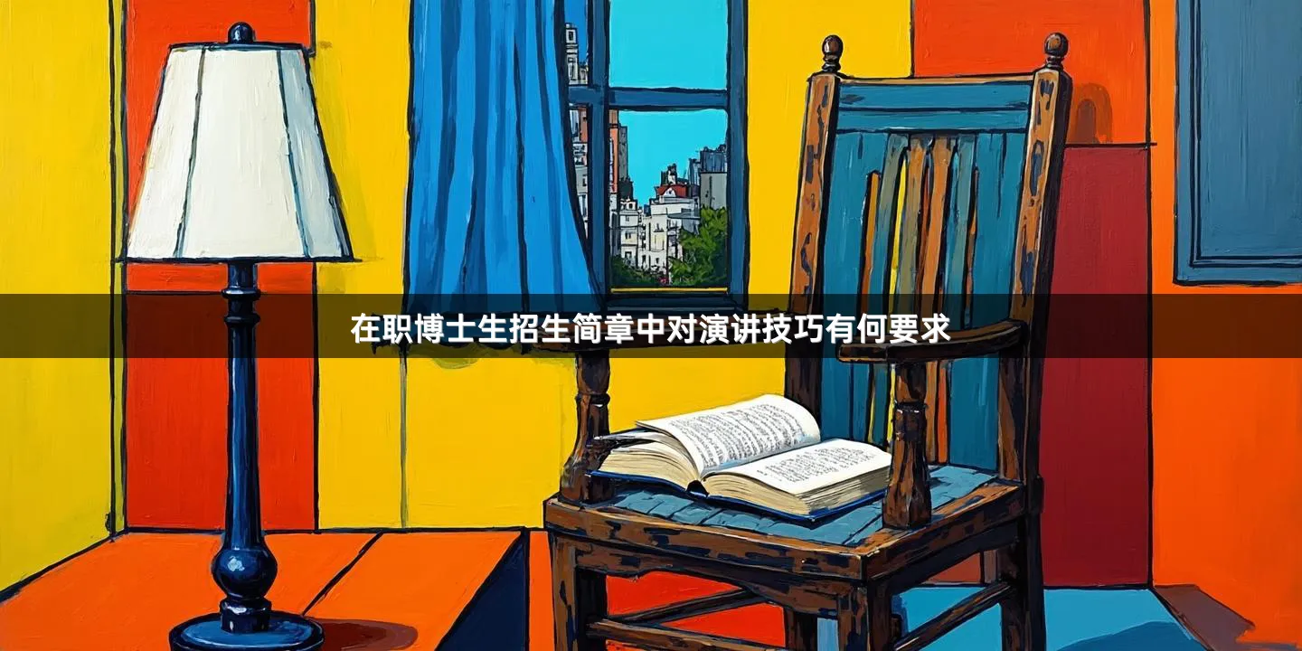 在职博士生招生简章中对演讲技巧有何要求