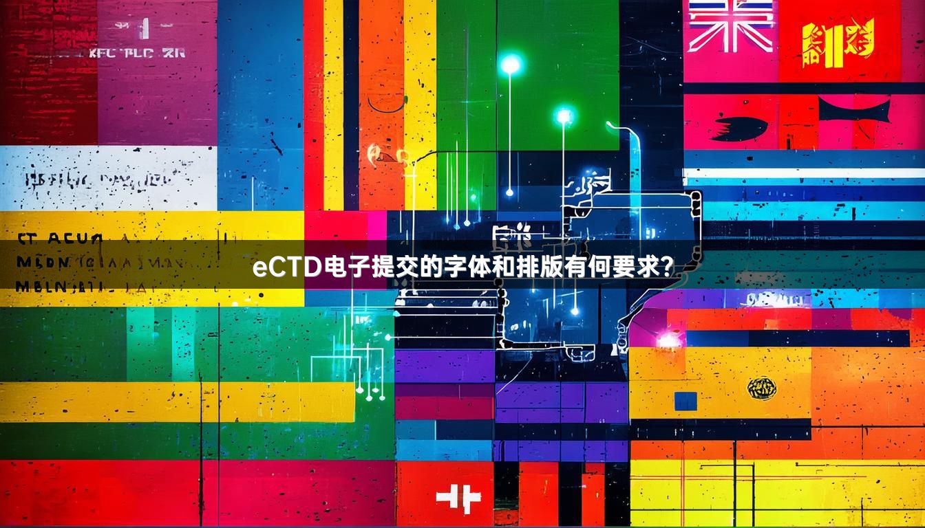 eCTD电子提交的字体和排版有何要求？