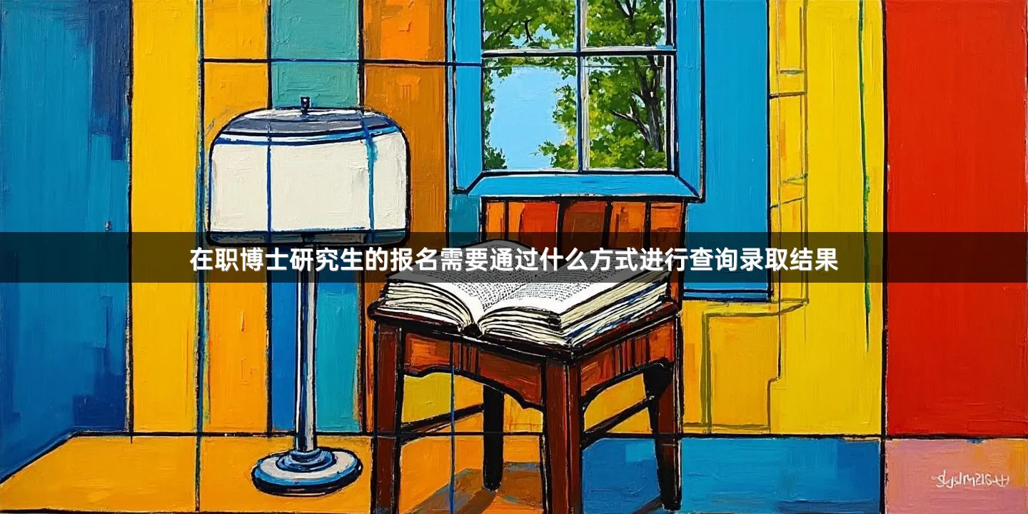 在职博士研究生的报名需要通过什么方式进行查询录取结果