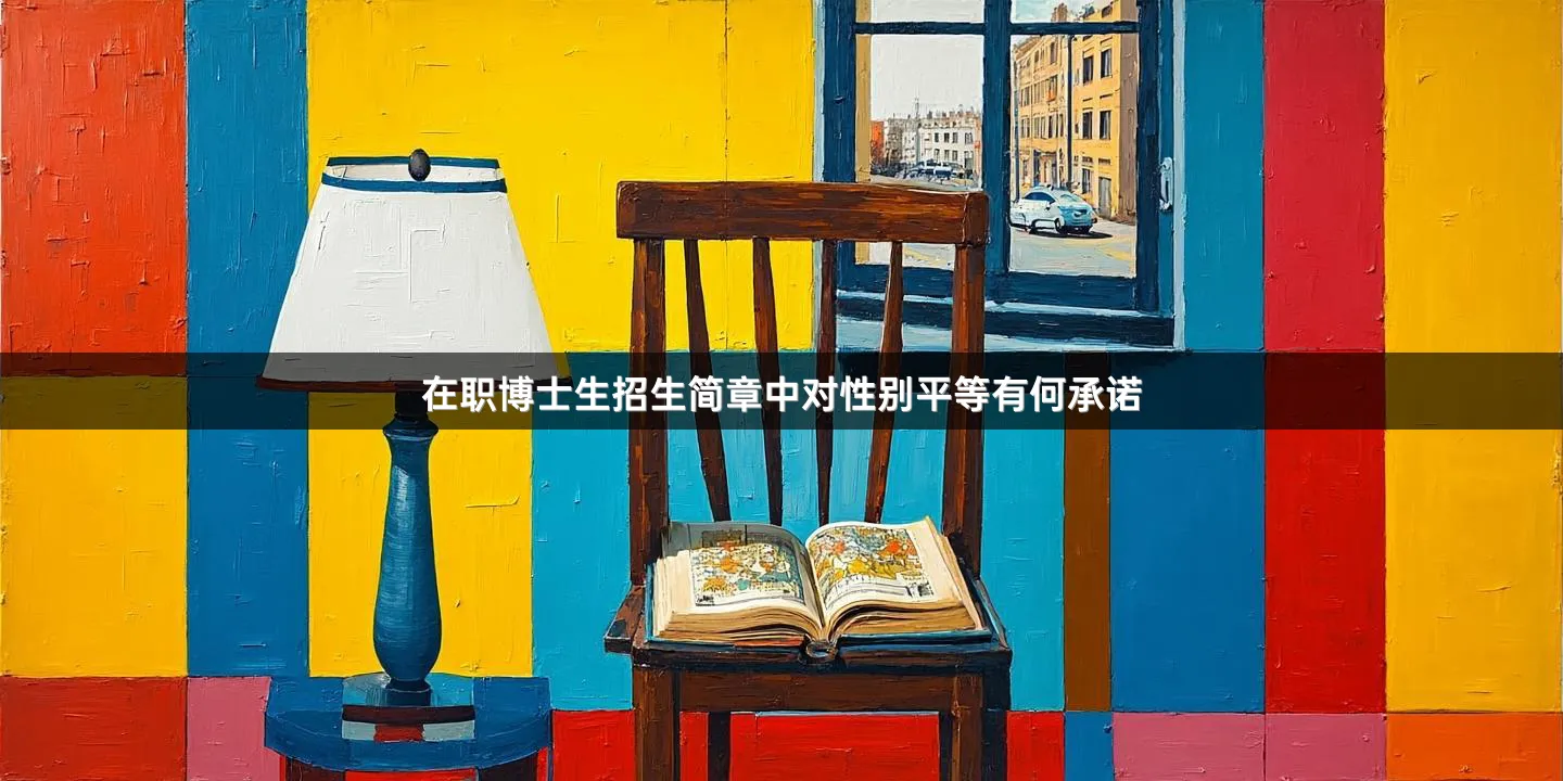 在职博士生招生简章中对性别平等有何承诺