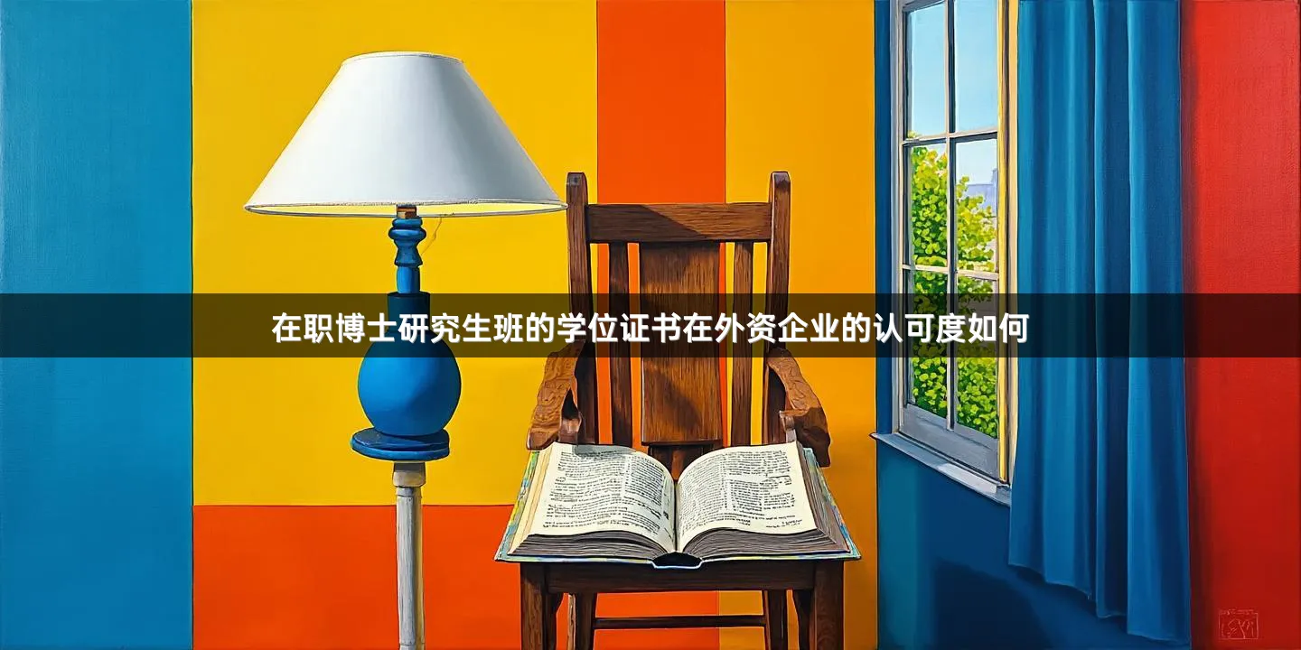 在职博士研究生班的学位证书在外资企业的认可度如何