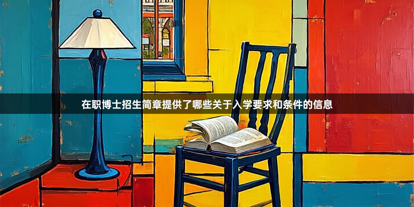 在职博士招生简章提供了哪些关于入学要求和条件的信息